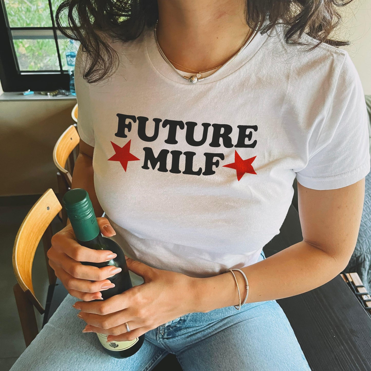 Future Milf Crop Top - Camisa divertida Y2K