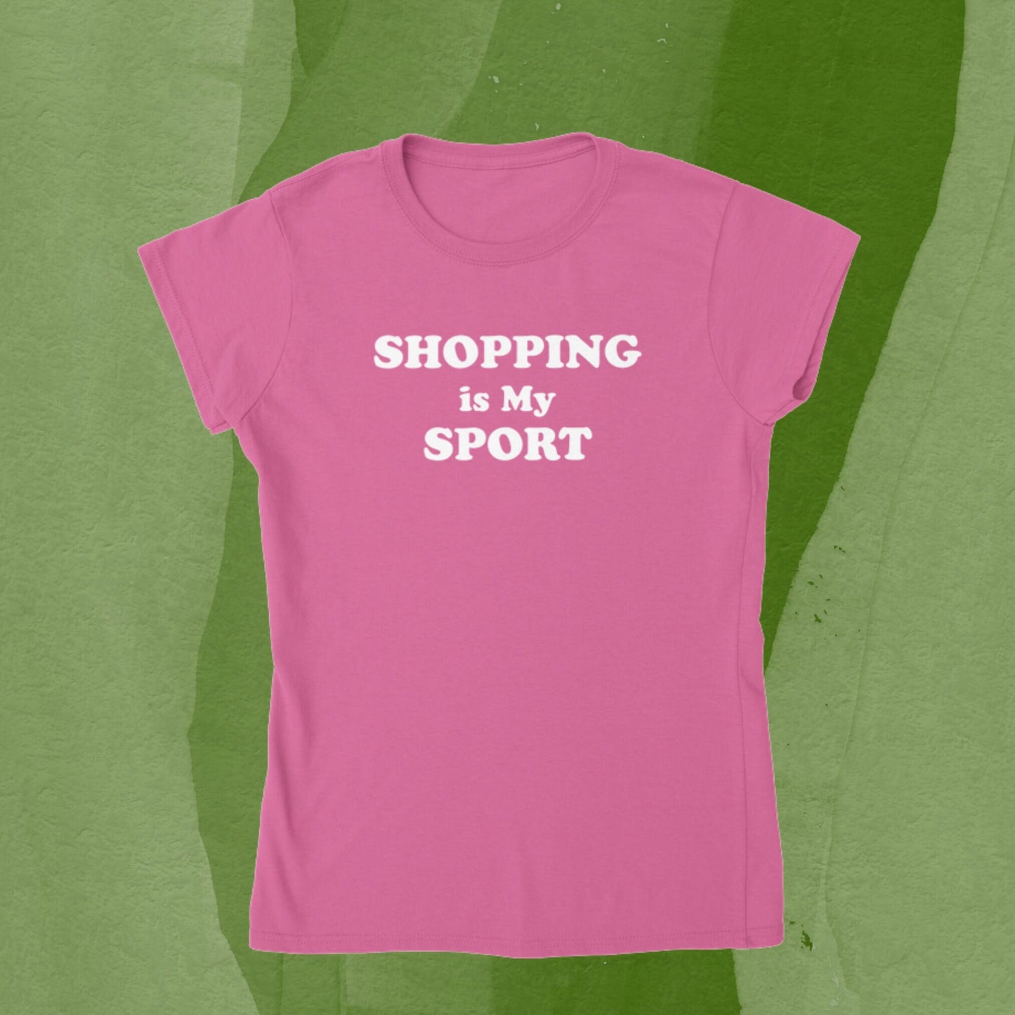 Ir de compras es mi camiseta deportiva