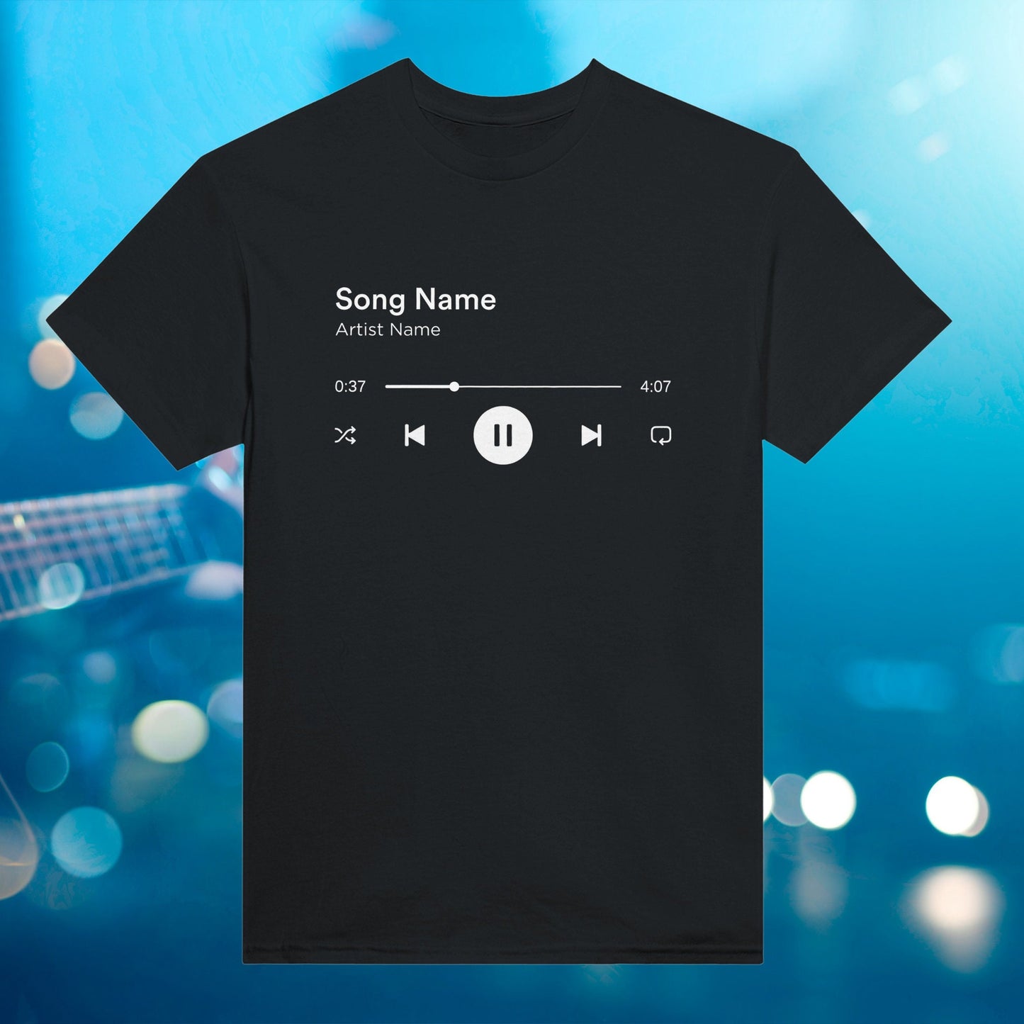 Custom Song Name T-shirt, Personalized Artist Name Shirt, Custom Birthday Song Gift, Favorite Song Tee, Music Lover Gift, Musician Sweater