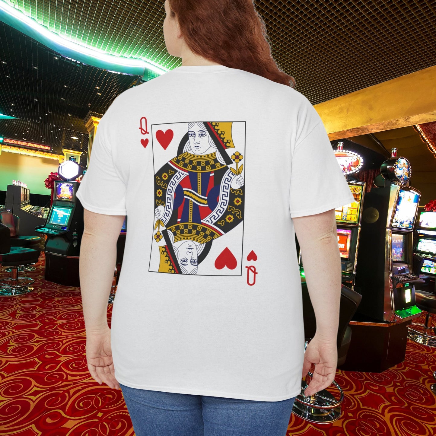 Queen of Hearts King of Hearts Matching Couple T-shirt | Personalized Vintage Poker Tee | Playing Cards Costume Shirt | Funny Couple Gifts