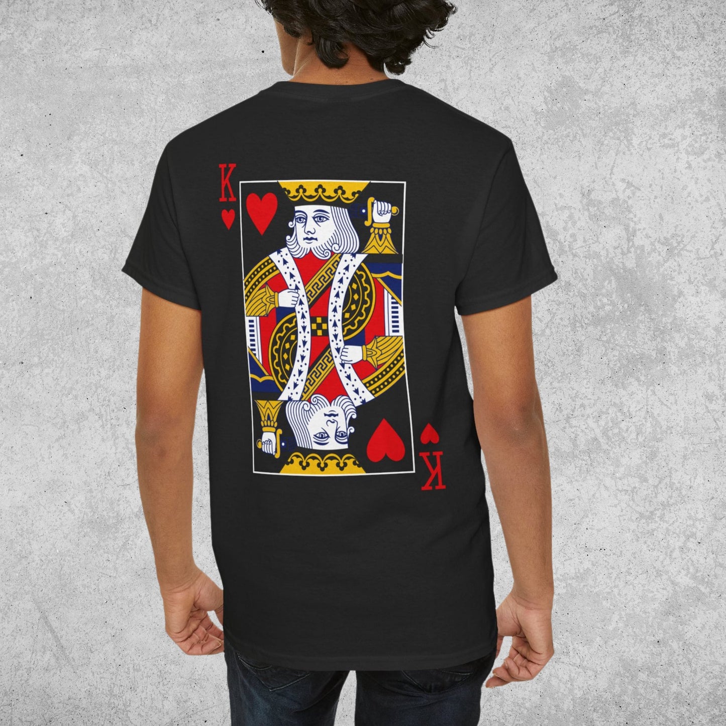 Queen of Hearts King of Hearts Matching Couple T-shirt | Personalized Vintage Poker Tee | Playing Cards Costume Shirt | Funny Couple Gifts