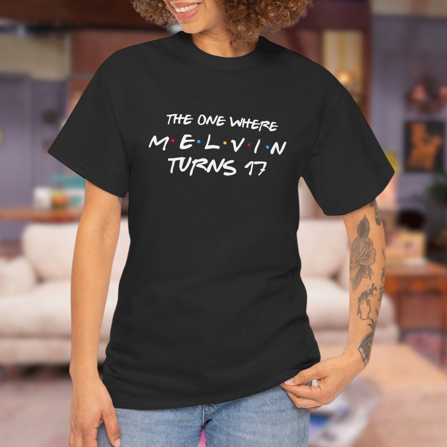 Personalised Friends Birthday T Shirt Custom Birthday Shirt The One Where Shirt 16th Birthday Shirt Custom Name Age Shirt Friends Birthday