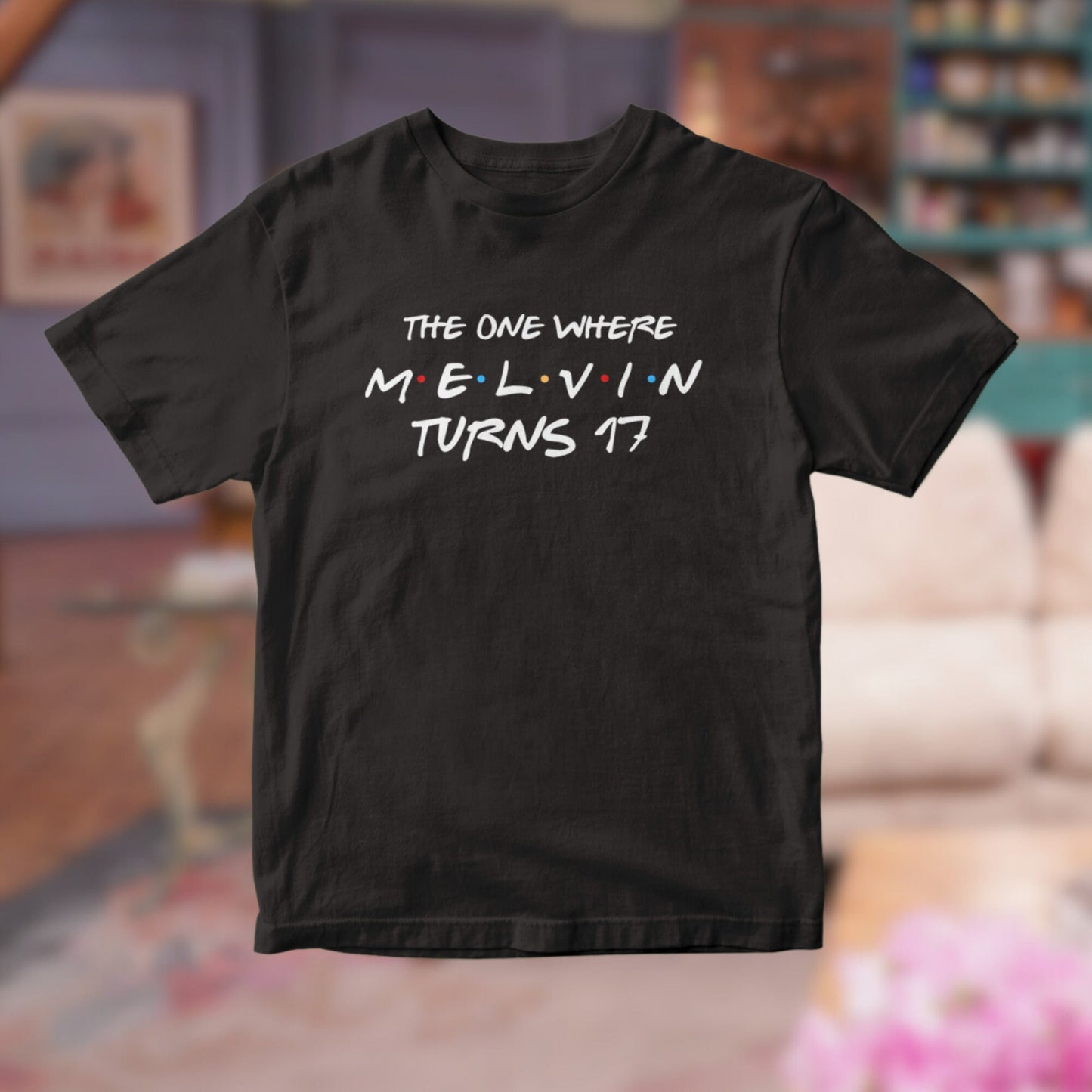 Custom Friends Birthday T shirt, Personalised The One Where Name turns any Age, Custom Birthday Gift, Unique Birthday Party Group Outfits