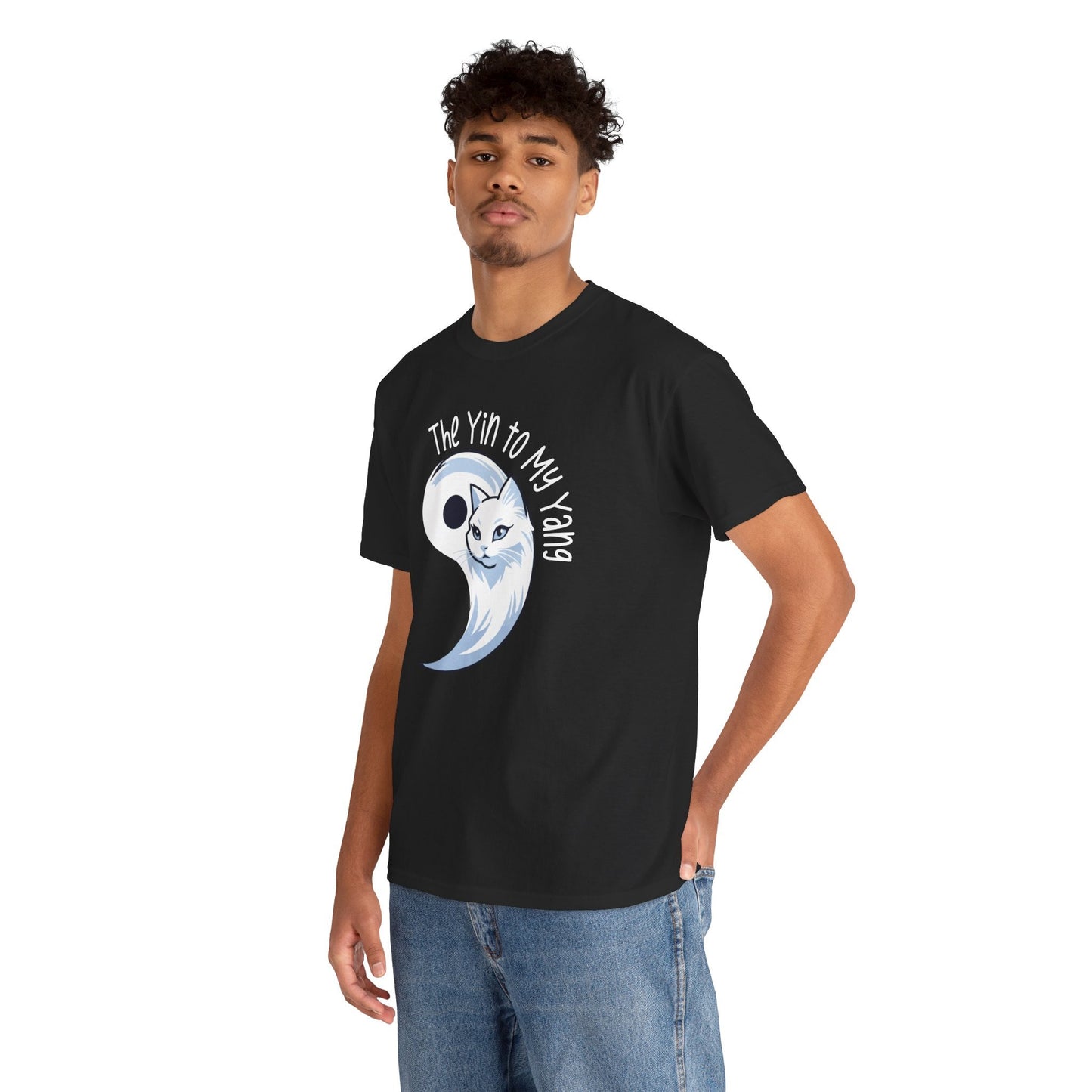 Yin-Yang Matching Shirt, Catlover Couple T-shirt, Cat Yin And Yang, Bestie Matching Shirt, Sweet Kittens Unique Mom and Dad Aesthetic Gift