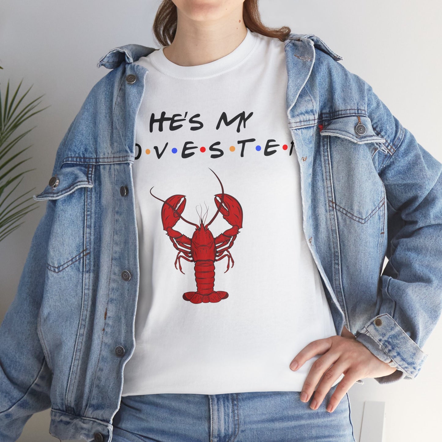 Friends Themed Lovester Couple Shirts, He's/She's My Lobster, Valentine's Honeymoon Gift, His n Hers Matching Shirt, Ross Rachel T-shirt