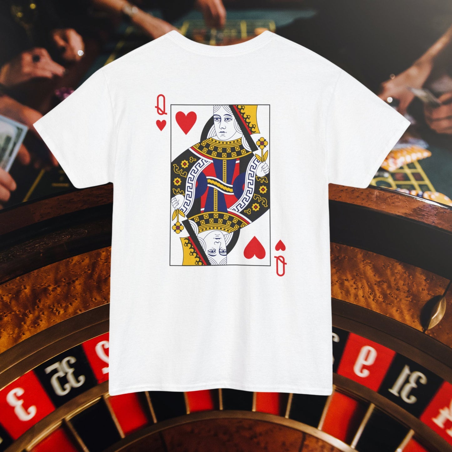 Queen of Hearts King of Hearts Matching Couple T-shirt | Personalized Vintage Poker Tee | Playing Cards Costume Shirt | Funny Couple Gifts