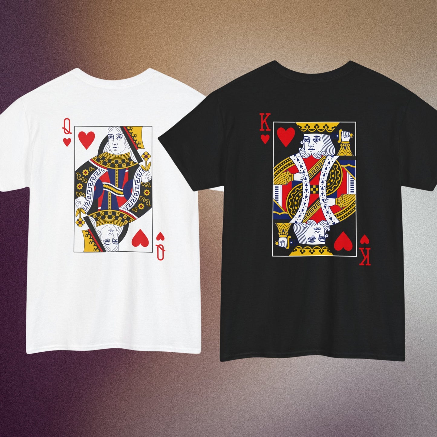 Queen of Hearts Graphic Tee Shirt for Women | Oversized Style Women's T-Shirt Vintage Feminist Tee | Playing Cards | tshirt | Gift (A)