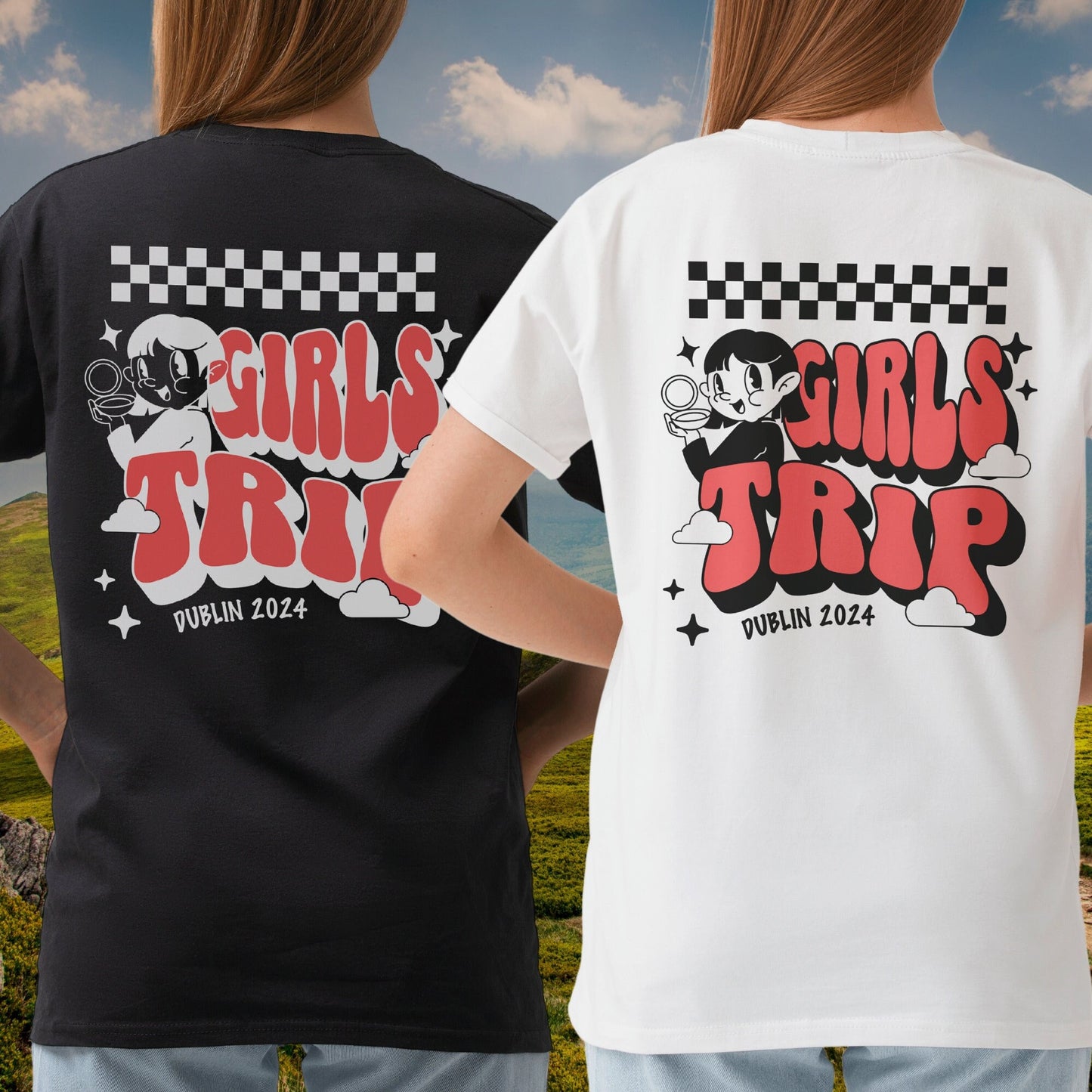 Custom Girls Trip 2024 Shirt, Girls Vacation Shirt, Weekend Trip Shirt, Summer Vacation Trip Shirt, Funny Hen Party, Destination Squad Tees