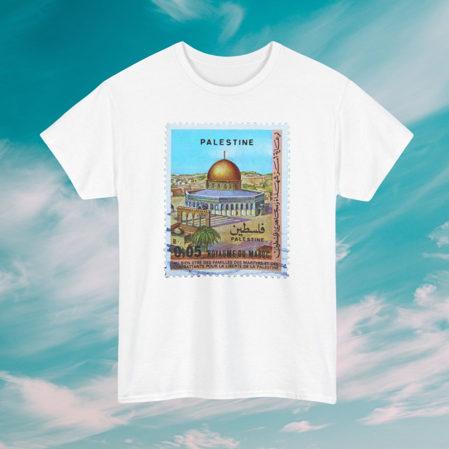 Authentic Vintage Palestinian Postage Stamp Tee: A Symbol of Peace and Resistance