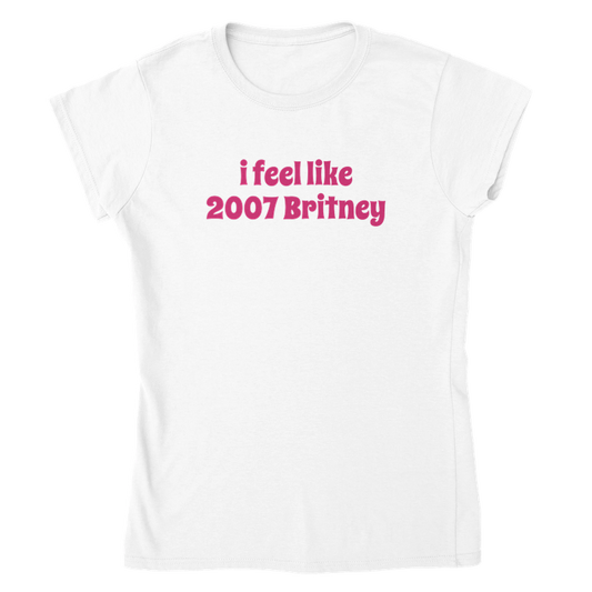 2007 Britney Tee - Y2K Grafikshirt 