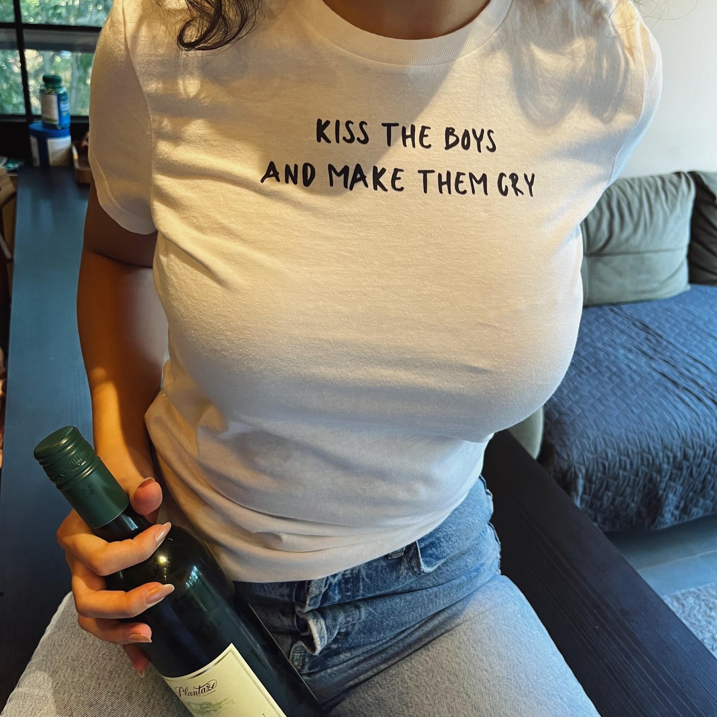 Kiss The Boys And Make Them Cry Women's Softstyle Baby T Shirt