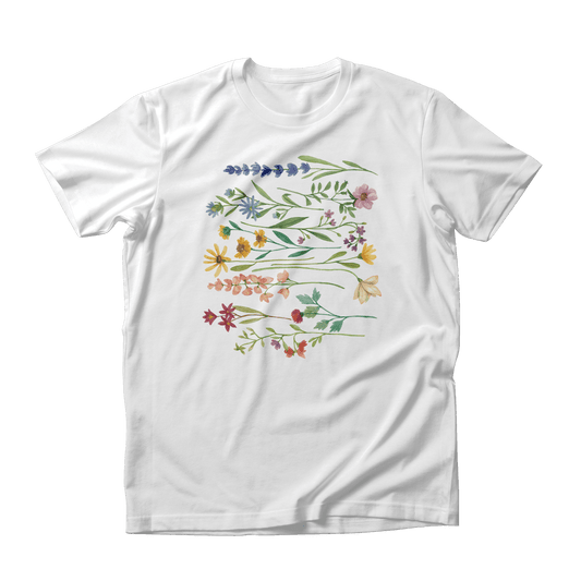 Boho-Wildblumen-Shirt – perfektes Geschenk für Sie | Ästhetisches Blumentop 