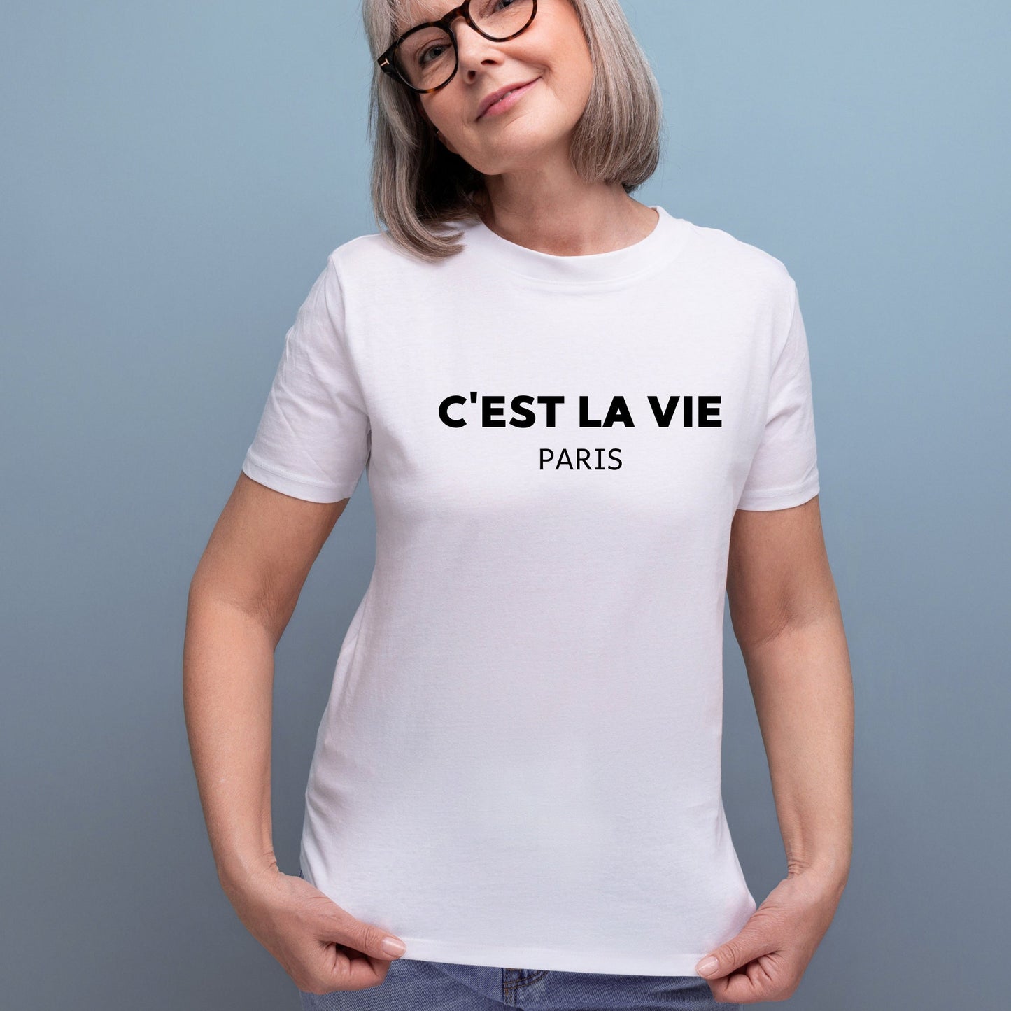 C'est La Vie Paris T-Shirt - Perfect Gift for Paris Lovers | French Inspired Present for Her