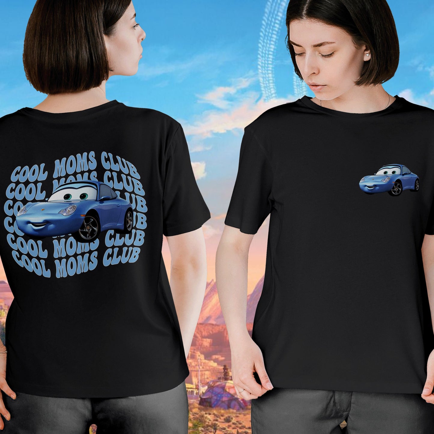 Cars Matching Shirt - McQueen and Sally Dads Moms Couple T-shirt | Kachow L. Mcqueen Design for  Fans