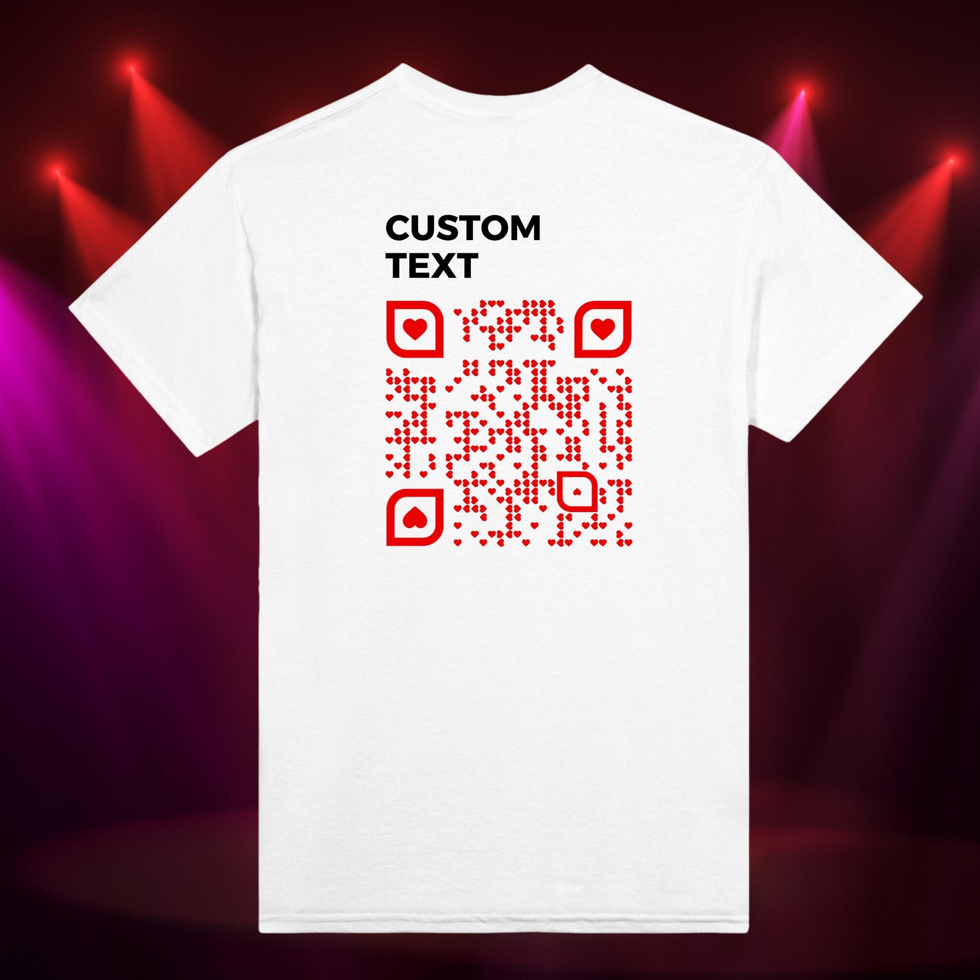 Personalized Custom Text QR Code T-Shirt, Wanna Date Me QR Code Tee, Custom Business QR Shirts, Funny Gift for Singles, Wanna Marry Me Tee