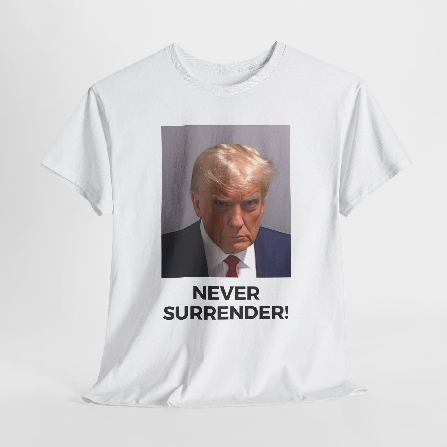 Trump Never Surrender Shirt, DONALD TRUMP Mugshot T shirt | Save America 2024, I'll Be Back Shirt