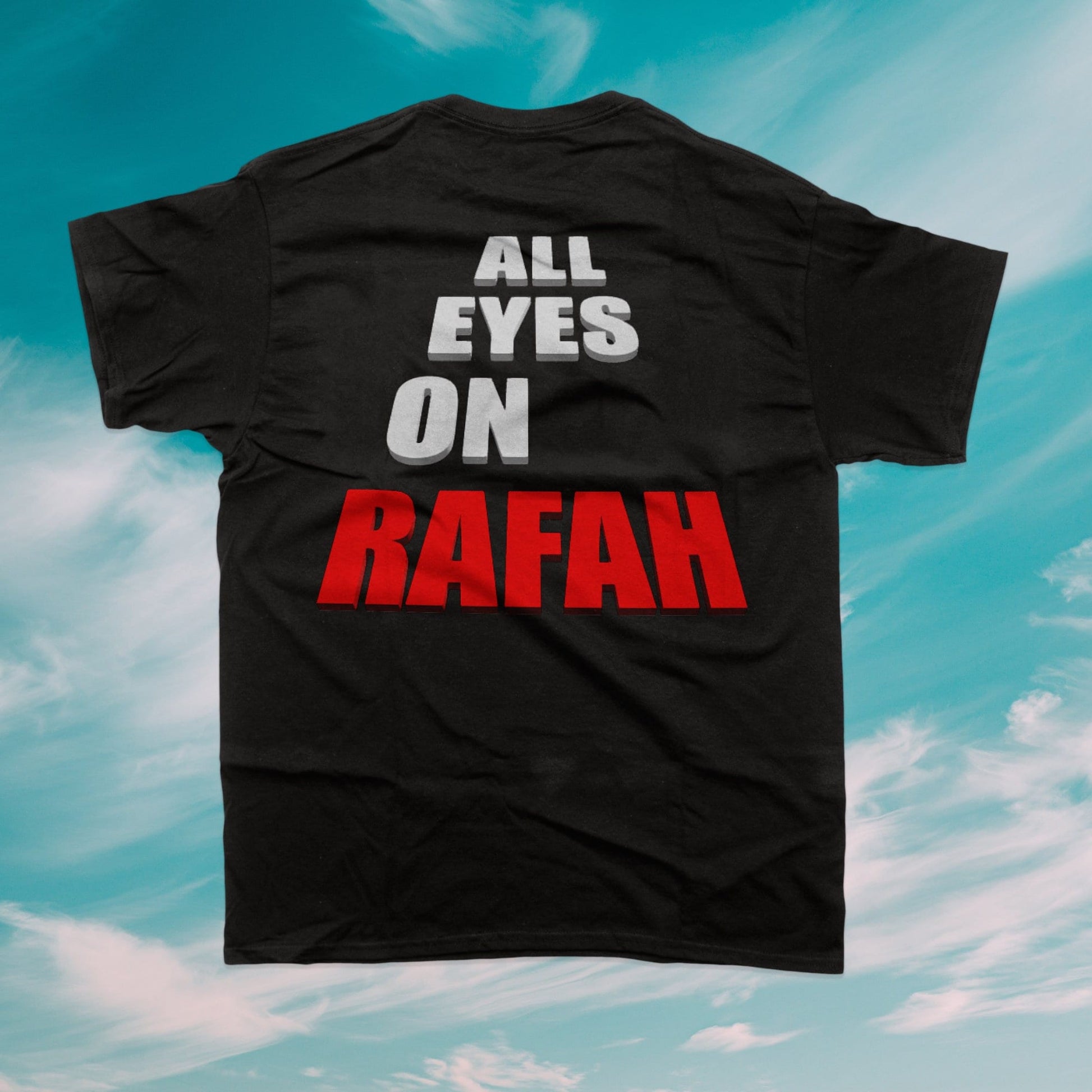 All Eyes On Rafah Shirt, Rafah on Fire Palestinian Tee, Support Palestinians Crewneck, Pro Palestine Protest T-shirt