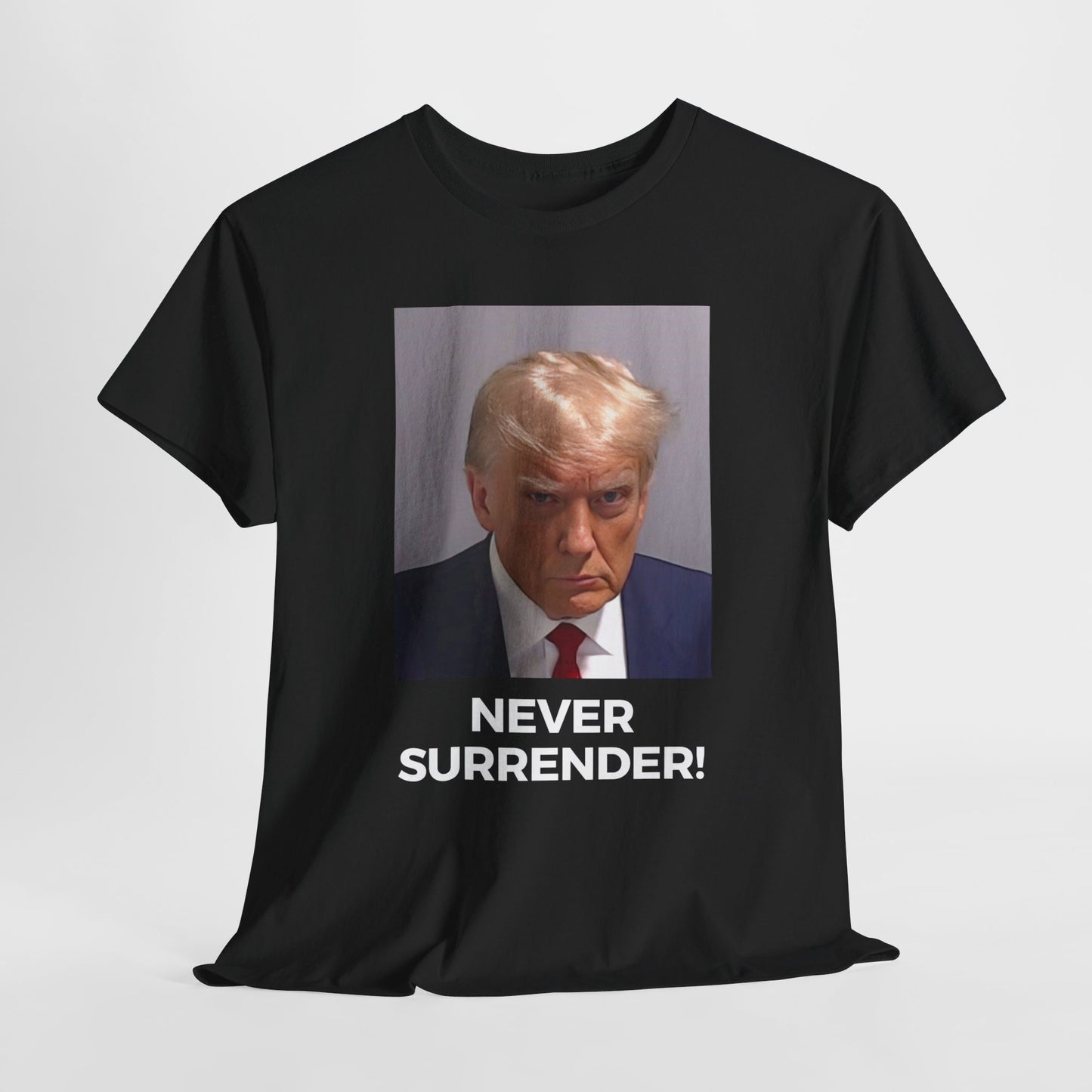 Trump Never Surrender Shirt, DONALD TRUMP Mugshot T shirt | Save America 2024, I'll Be Back Shirt