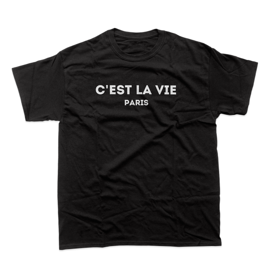 Camiseta C'est La Vie Paris - Regalo perfecto para los amantes de París | Regalo de inspiración francesa para ella.